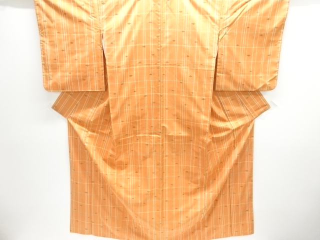 JAPANESE KIMONO / FUSHI TSUMUGI / WOVEN GRID